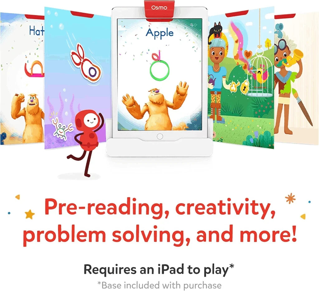 Osmo – Little Genius Starter Kit Extra Pad & Markers From Creative Kit With Base
