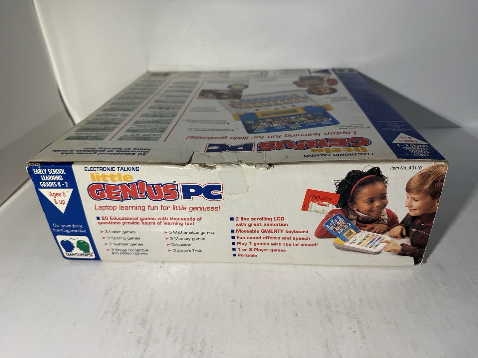 Electronic Talking Little Genius PC Laptop 1990s Team Concepts Vintage Computer