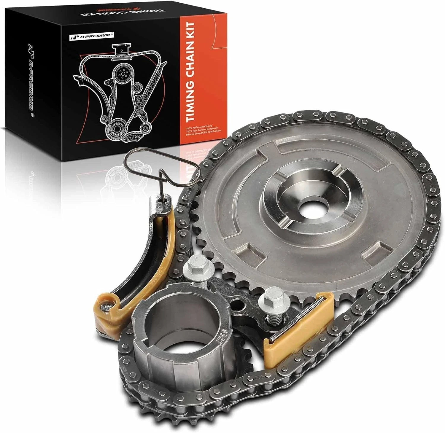 Timing Chain Kit W/Tensioner [OHV 8Cyl 4.3 4.8 5.3 6.0 6.2L] Compatible with Che