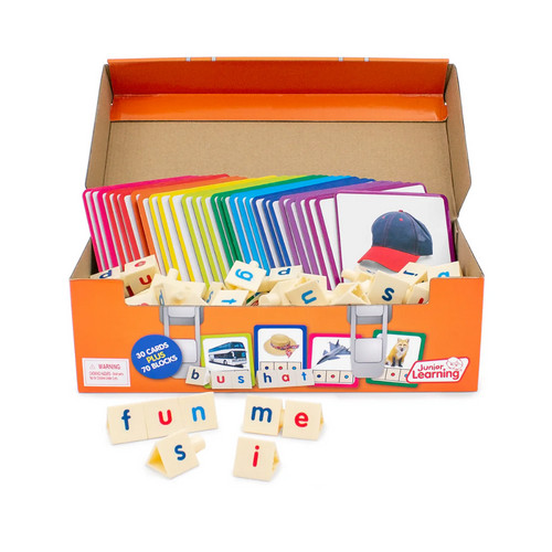 CVC Word Building Phonics Kit Science of Reading Homeschool Pre-K Kindergarten