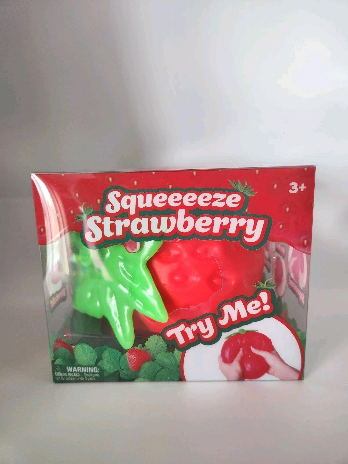 Sunny days JUMBO Squeezy Squeeezy Strawberry Squishy Toy Stress Relief Toy *NEW*