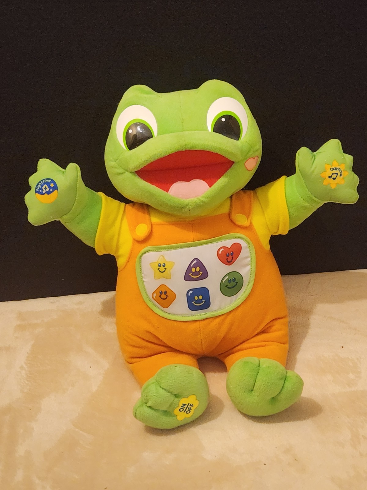 Y2K Baby Tad Leap Frog Hug &Learn Plush Talks And Sings Interactive 2001 Vintage