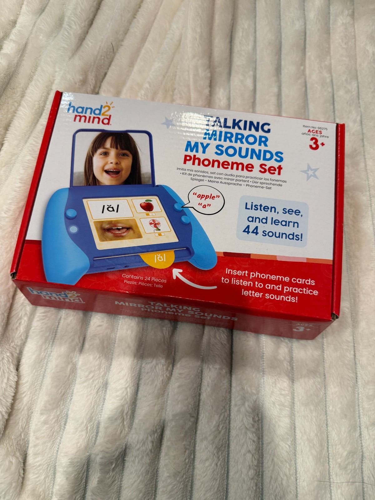 hand2mind Mirror My Sounds Phoneme Set, Letter Sounds Flash Cards