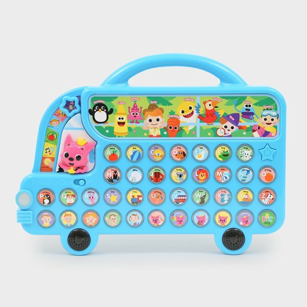 Pink fong Sound Book Alphabet Study English Language Bus