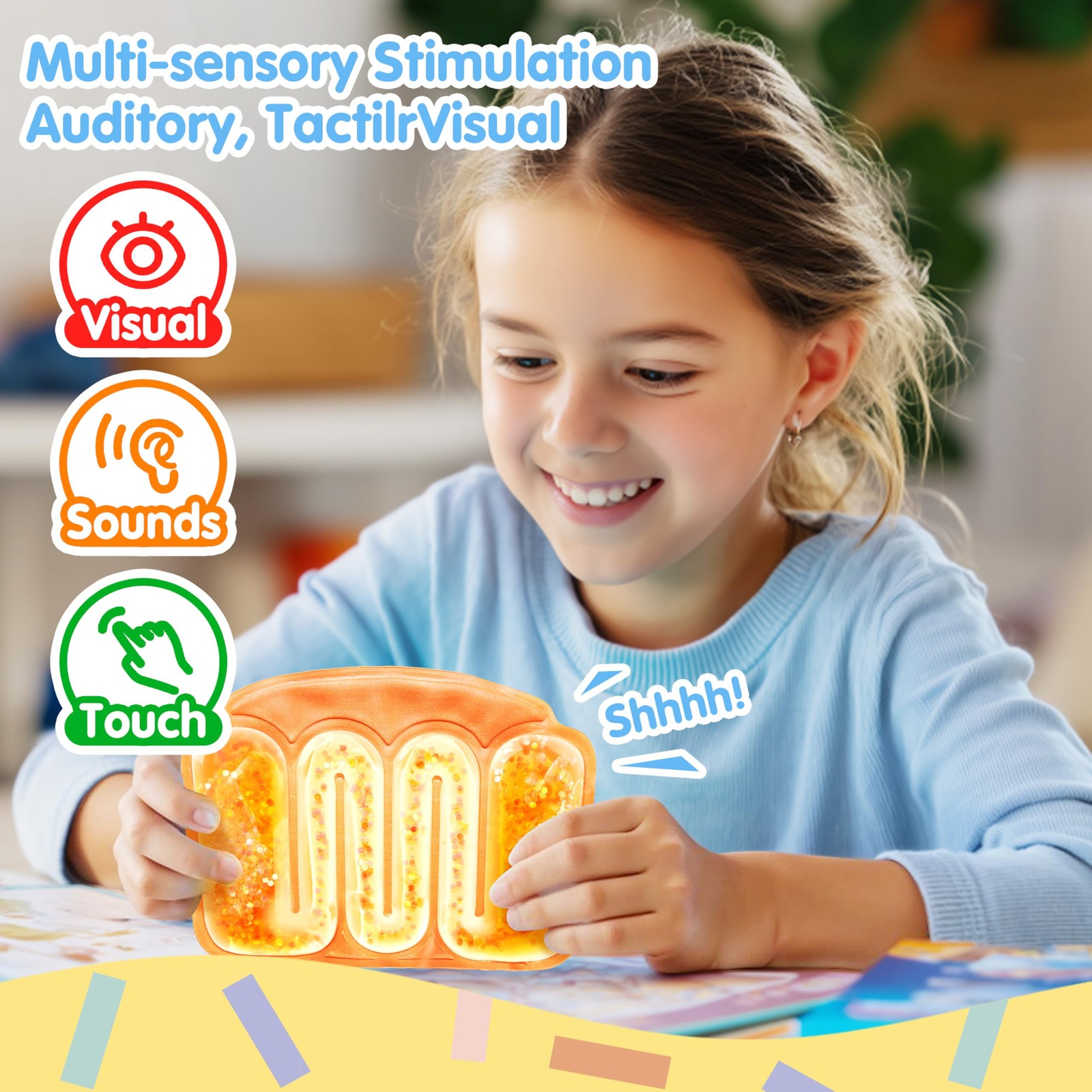 JOYIN 4 Pcs Sensory Fidget Toys for Kids, Multiple Colors