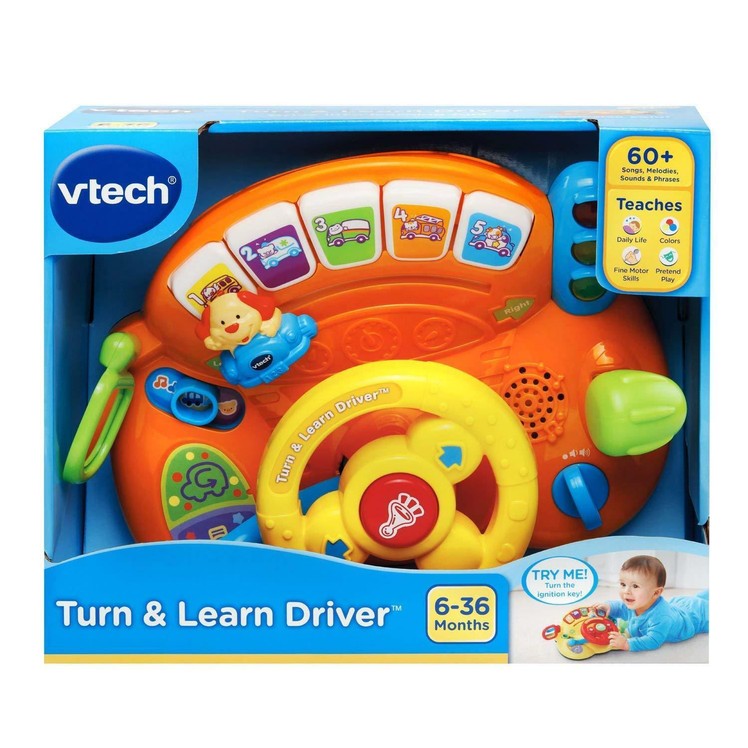 VTech Turn and Learn Driver For Children Baby Car Education Fun Kid Gift Toy NEW
