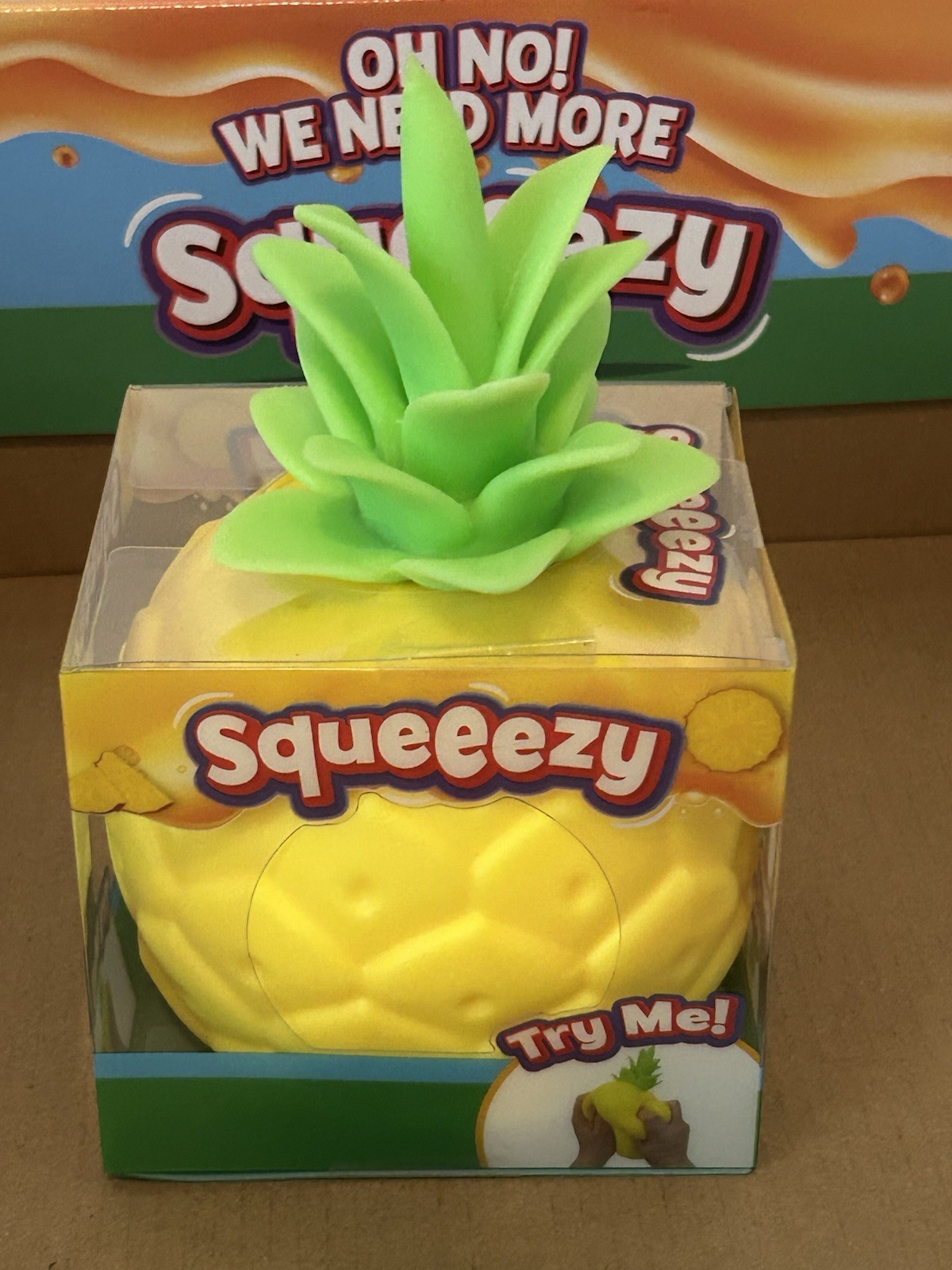 Sunny Days Squeezy Pineapple Tiktok Viral Sensory Stress Relief Squishy Toy