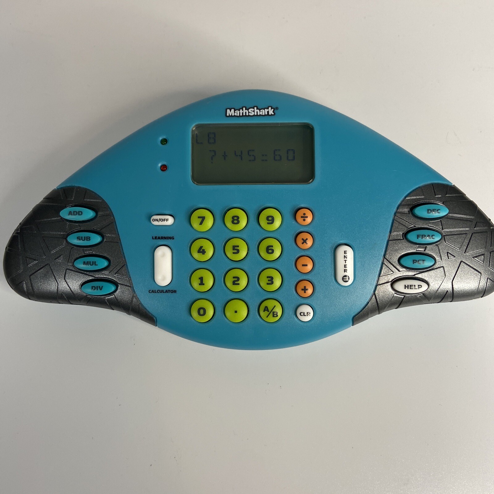 Educational Insights Math Shark Electronic Handheld Interactive Learning Game