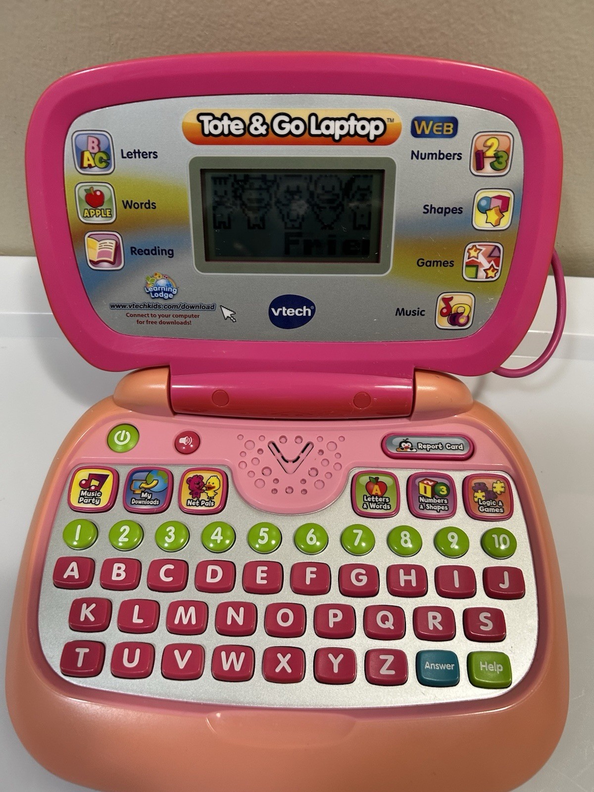 VTech Tote-and-Go Laptop Plus Web Learning System With Mouse Tested & Works