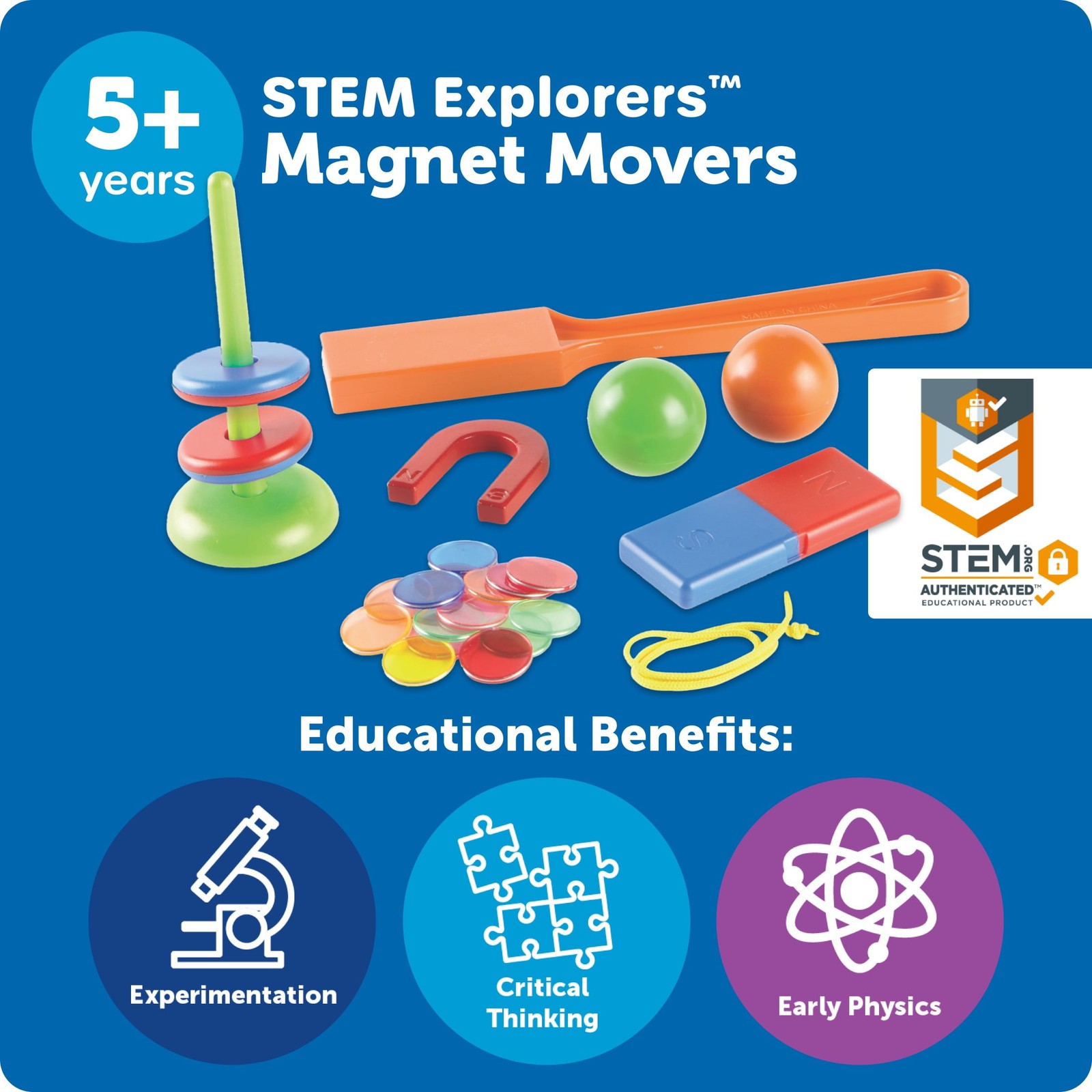 Magnet Movers STEM Sensory Bin for Kids Ages 5+ – Fun Science Exploration!