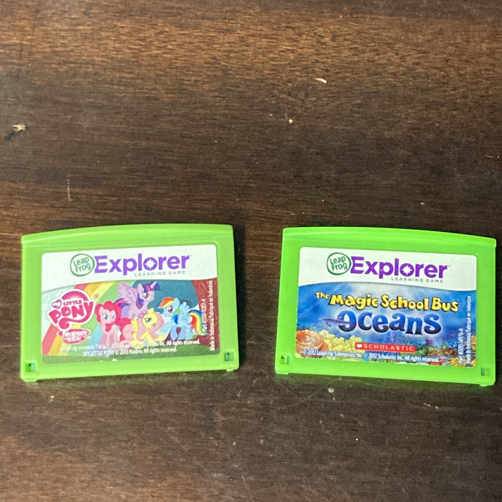 Leapfrog Leapster Explorer Game Cartridges My Little Pony & Magic School Bus Lot