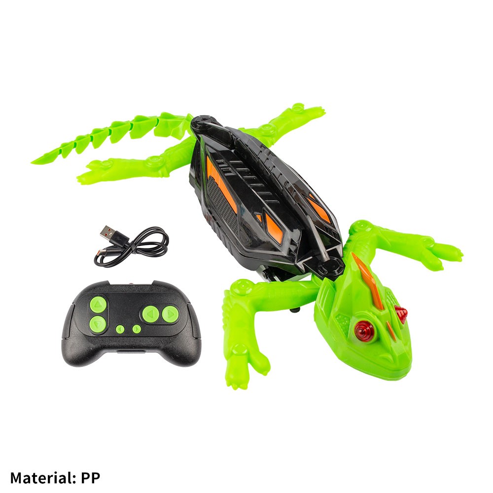 Wall Crawler Gecko – Remote Control Lizard with LED Eyes Climbs Walls NEW AE