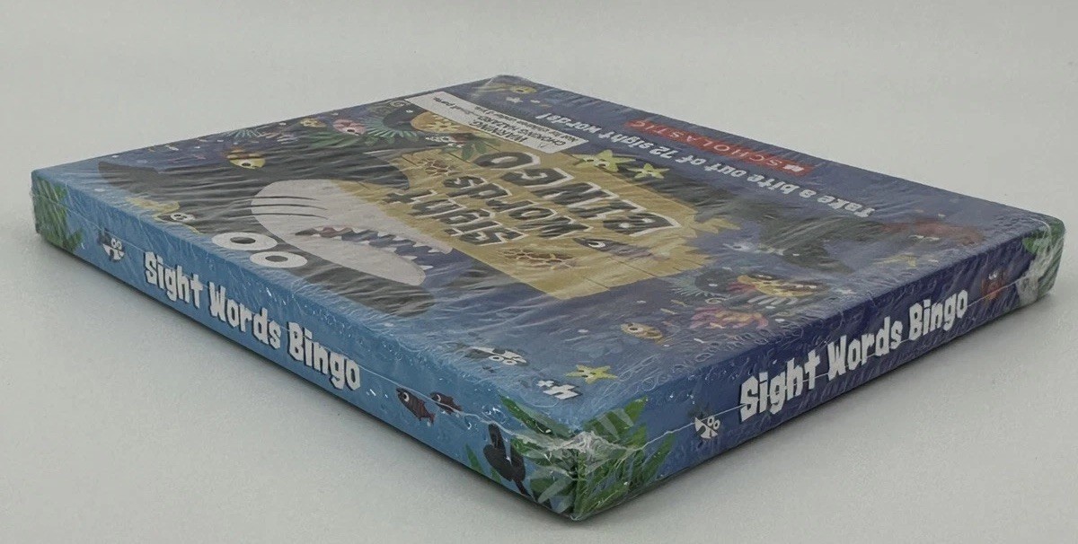 Scholastic Sight 72 Words Bingo Game 2-4 Players Age 5+ Educational SEALED