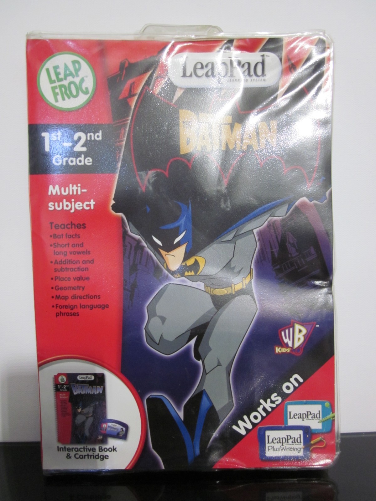 Leap Frog LeapPad The Batman 1st-2nd Grade Multi-Subject Book & Cartridge