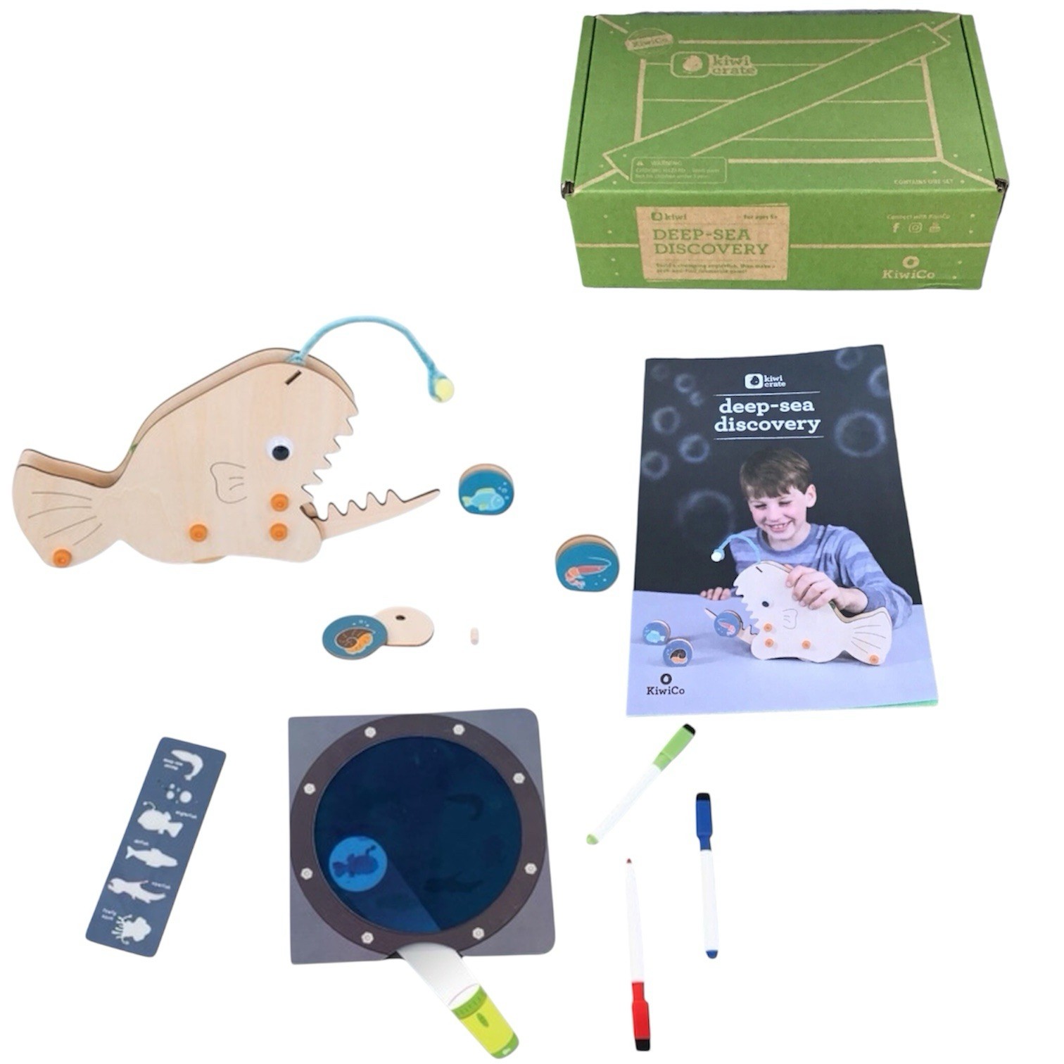 Kiwi Co Crate New Deep-Sea Discovery Kit Ages 5+ STEM STEAM Educational Science