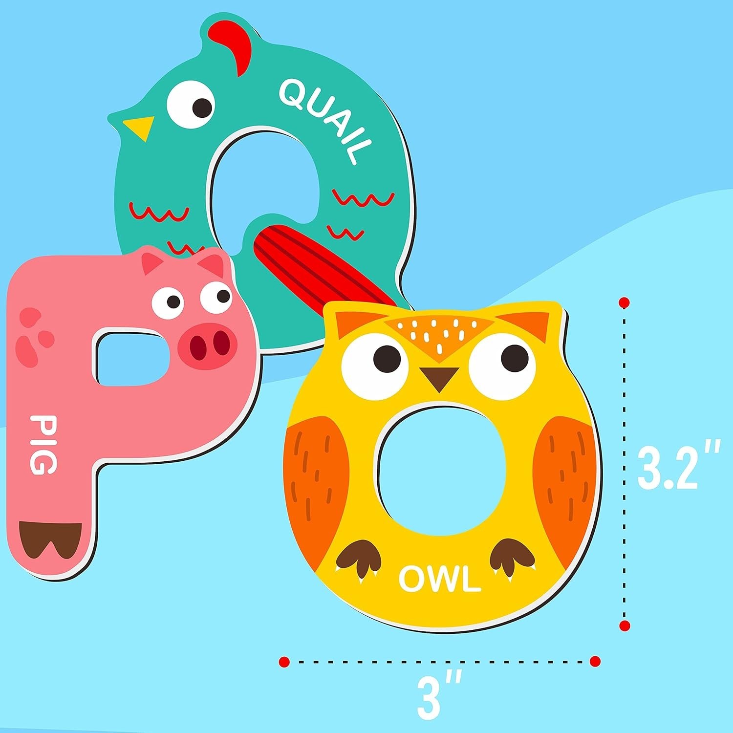Colorful Large Magnetic Animal Alphabet Set – Fun Learning Toy for Kids