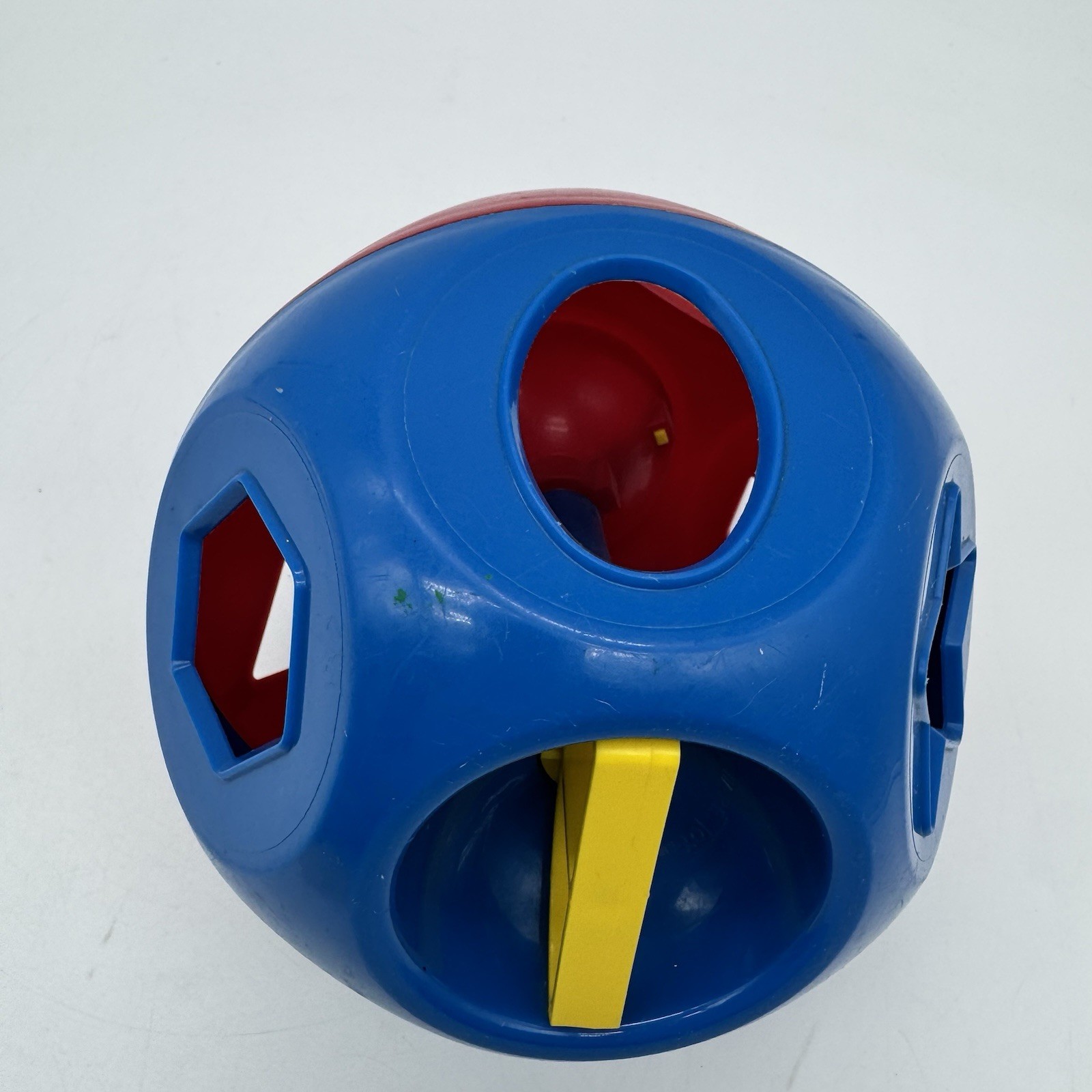 Tupperware Shape O Ball Puzzle Block Toy X10 Puzzle Piece Complete Red & Blue 10