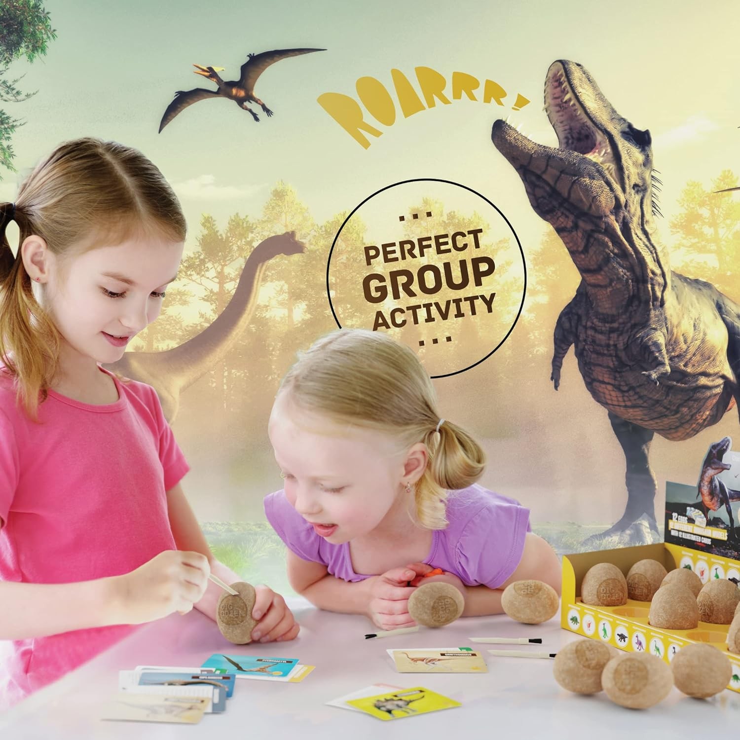 Archaeology STEM Learning Dinosaur Eggs Dig Kit for Kids