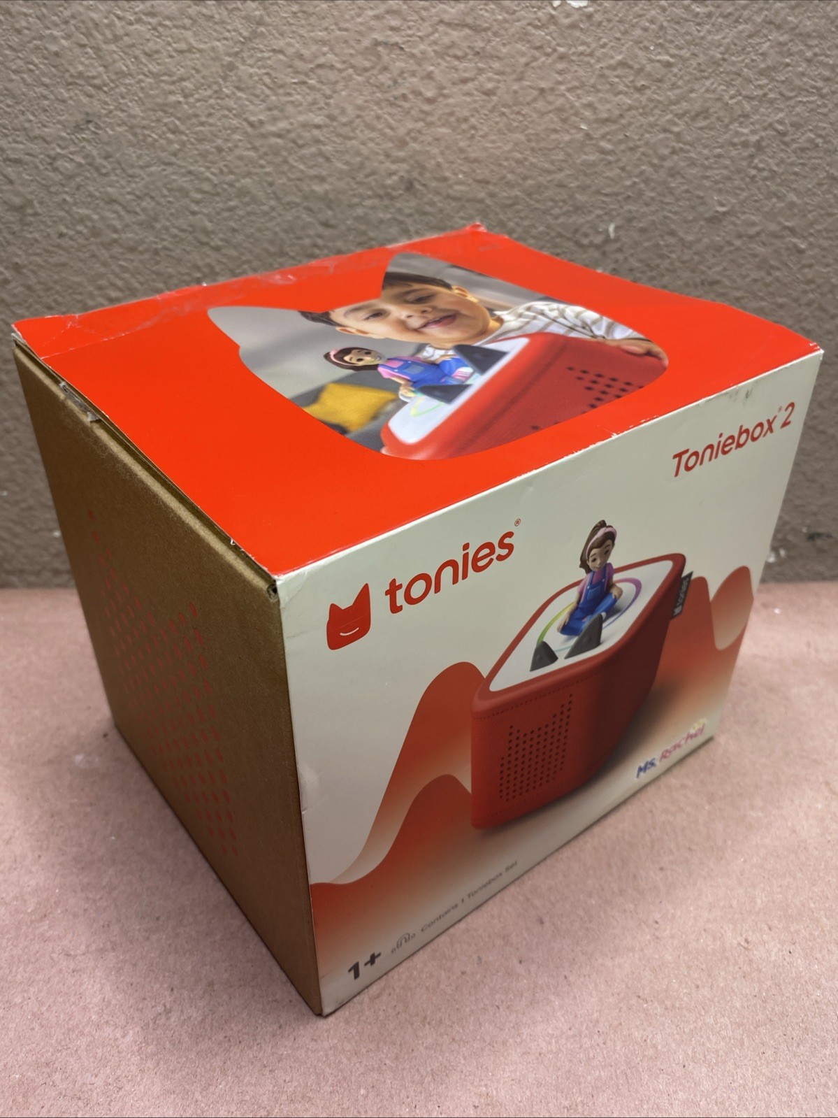 Toniebox 2 Audio Player Bundle for Kids with Ms. Rachel – Sunset Red (tested)