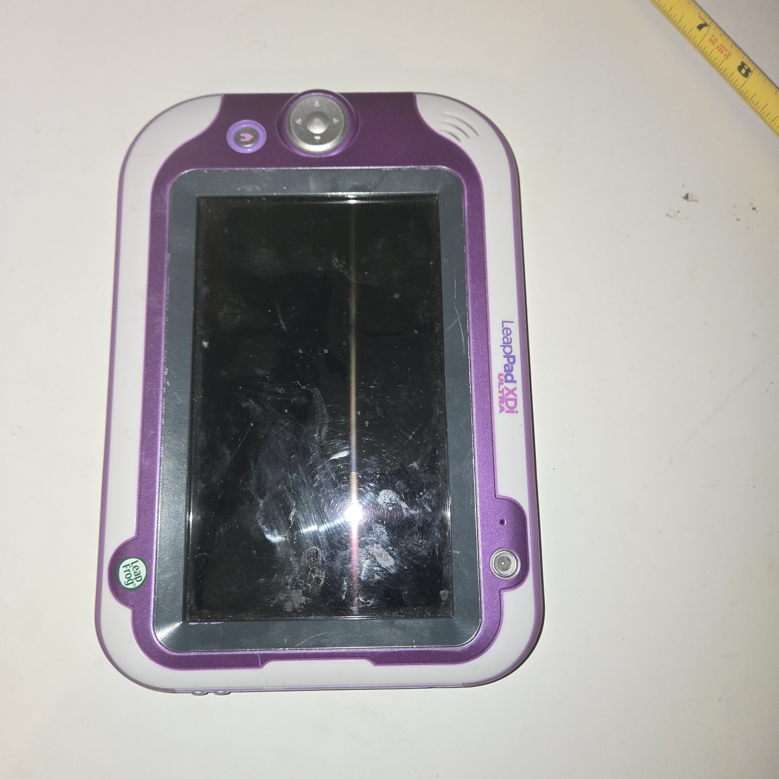 Leap Frog Leappad Ultra Tablet Purple FOR PARTS OR REPAIR ONLY Screen Cracked