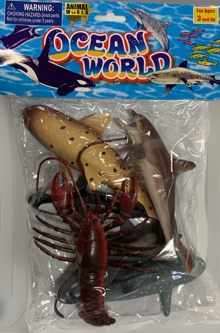 Ocean World 6-Piece Sea Animal Gift Set Toy for Boys & Girls