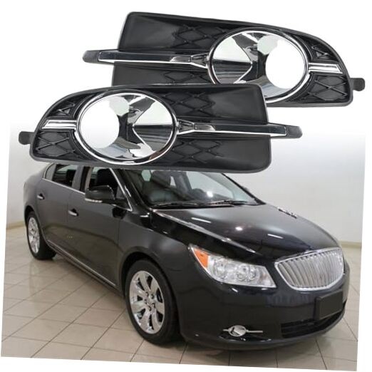 2 x Front Bumper Left + Right Bumper Fog Light Lamp Cover Trim Grille
