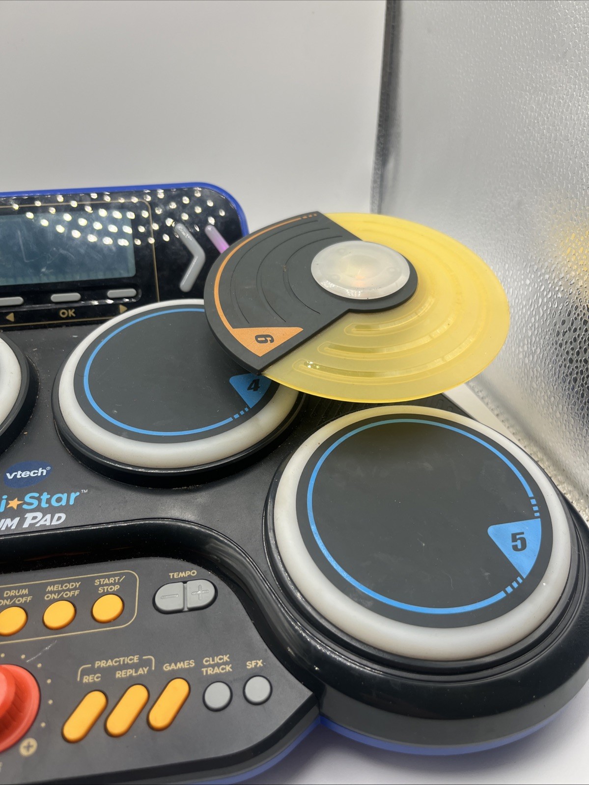 VTech Kidi Star Drum Pad, 80-572600 (30) Music Tracks, Bluetooth No Sticks