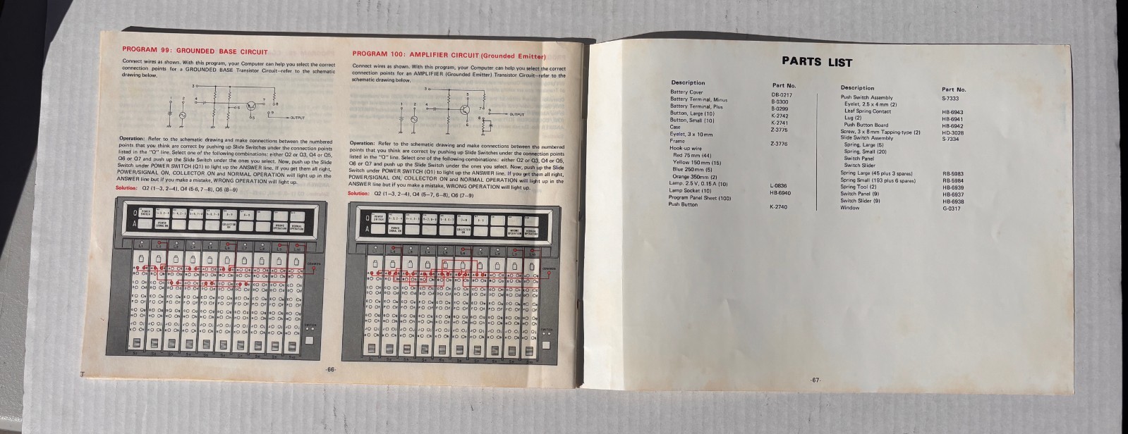 Vintage Science Fair Digital Computer Kit Cat. No. 28-218 Tandy Radio Shack 1977