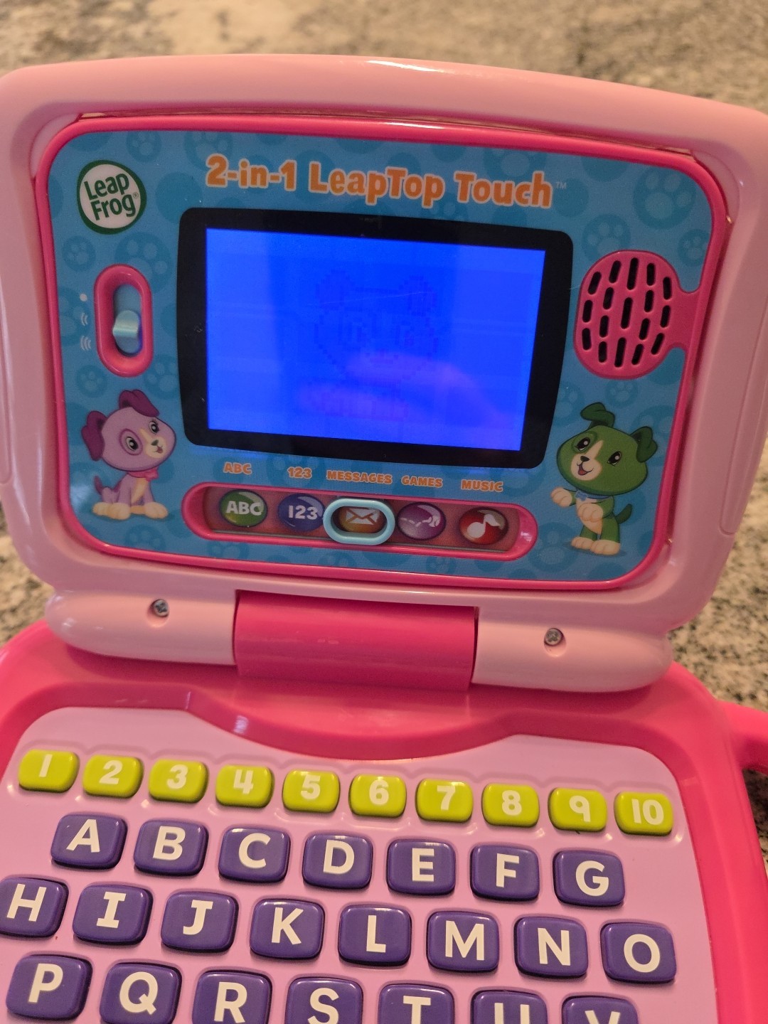 LeapFrog 2 In 1 My Own Leaptop Touch Laptop Tablet Computer For Kids Pink Tested