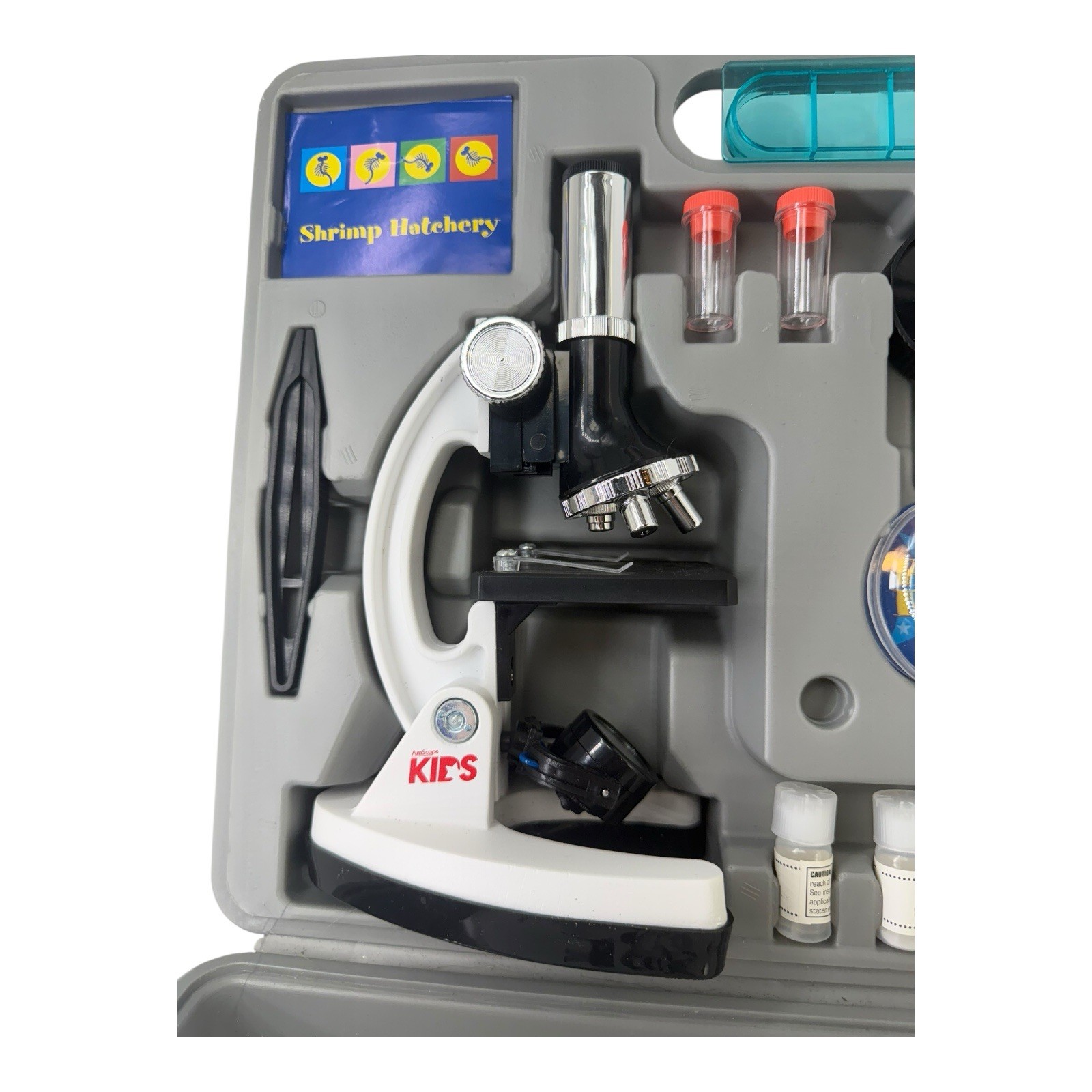 AmScope Kids Beginner Kit Biological Microscope – Open Box See Description