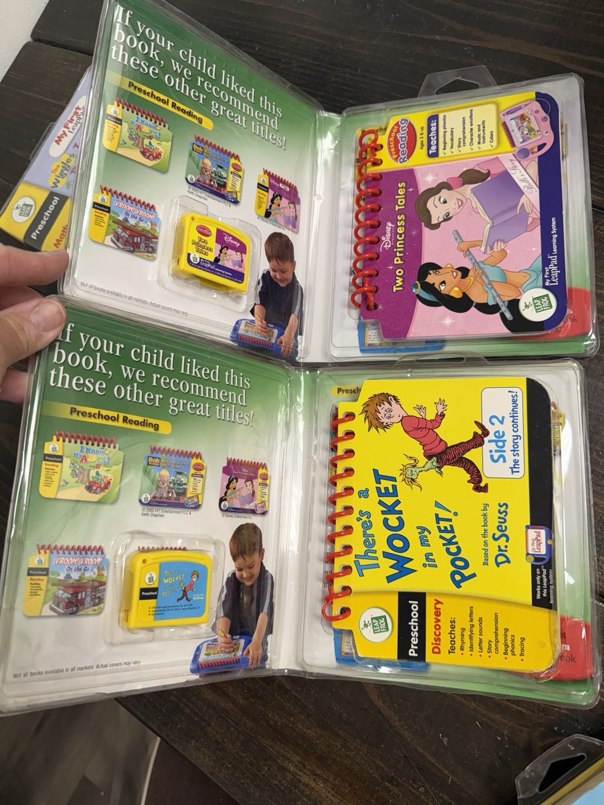 My First Leap Pad w/ Original Book & Cartridge + 6 Books & Cartridges in Cases