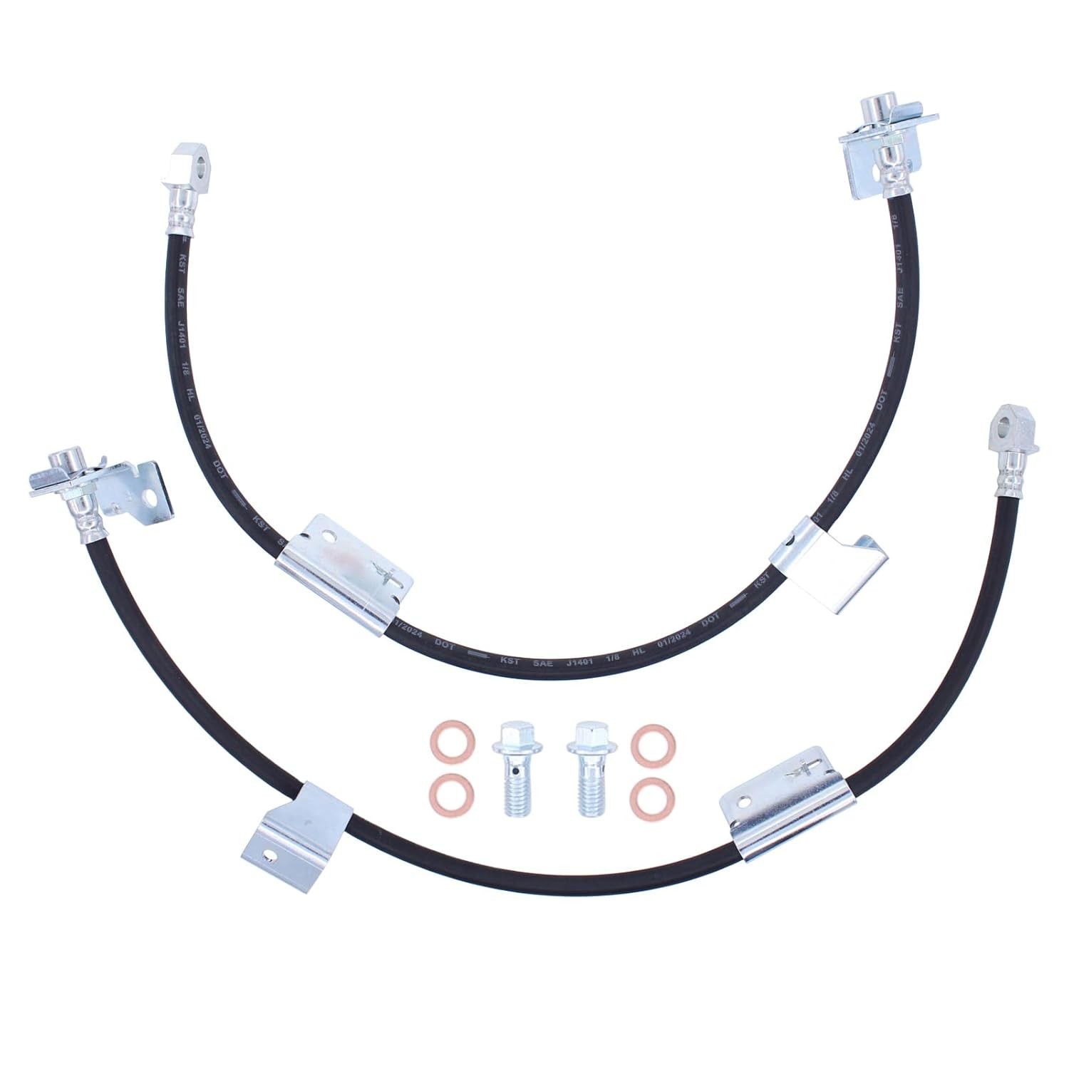 Front Left and Right Brake Hydraulic Hose for Chevrolet Avalanche Silverado Subu