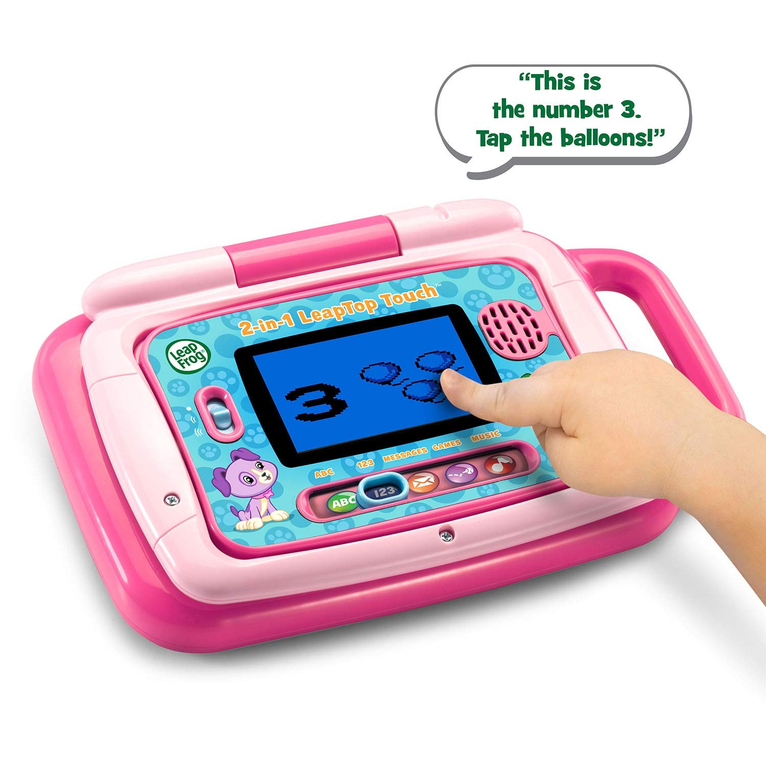 LeapFrog 2-in-1 LeapTop Touch, Pink Standard Packaging,