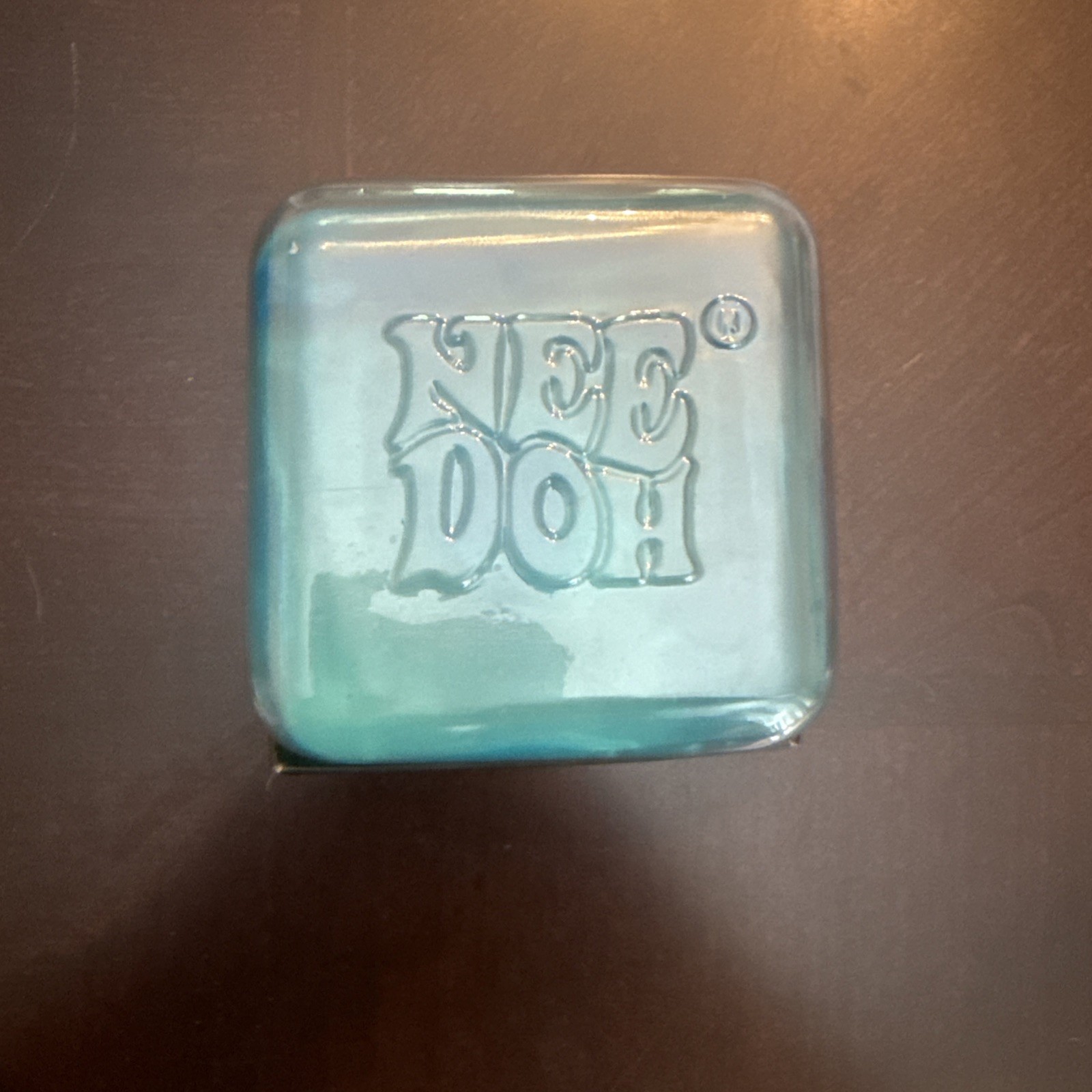 NeeDoh Nice Berg Blue XL Giant Nee Doh Niceberg Solid Squish Cube Ice Block New