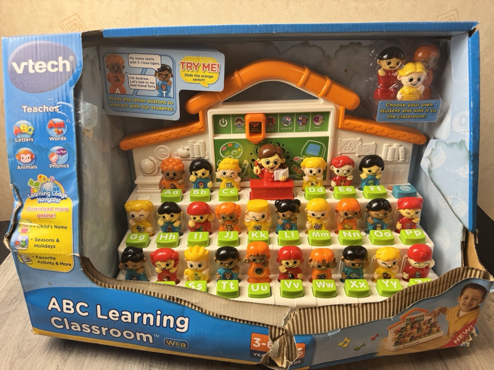 VTech ABC Learning Classroom with WEB – Interactive Box Torn