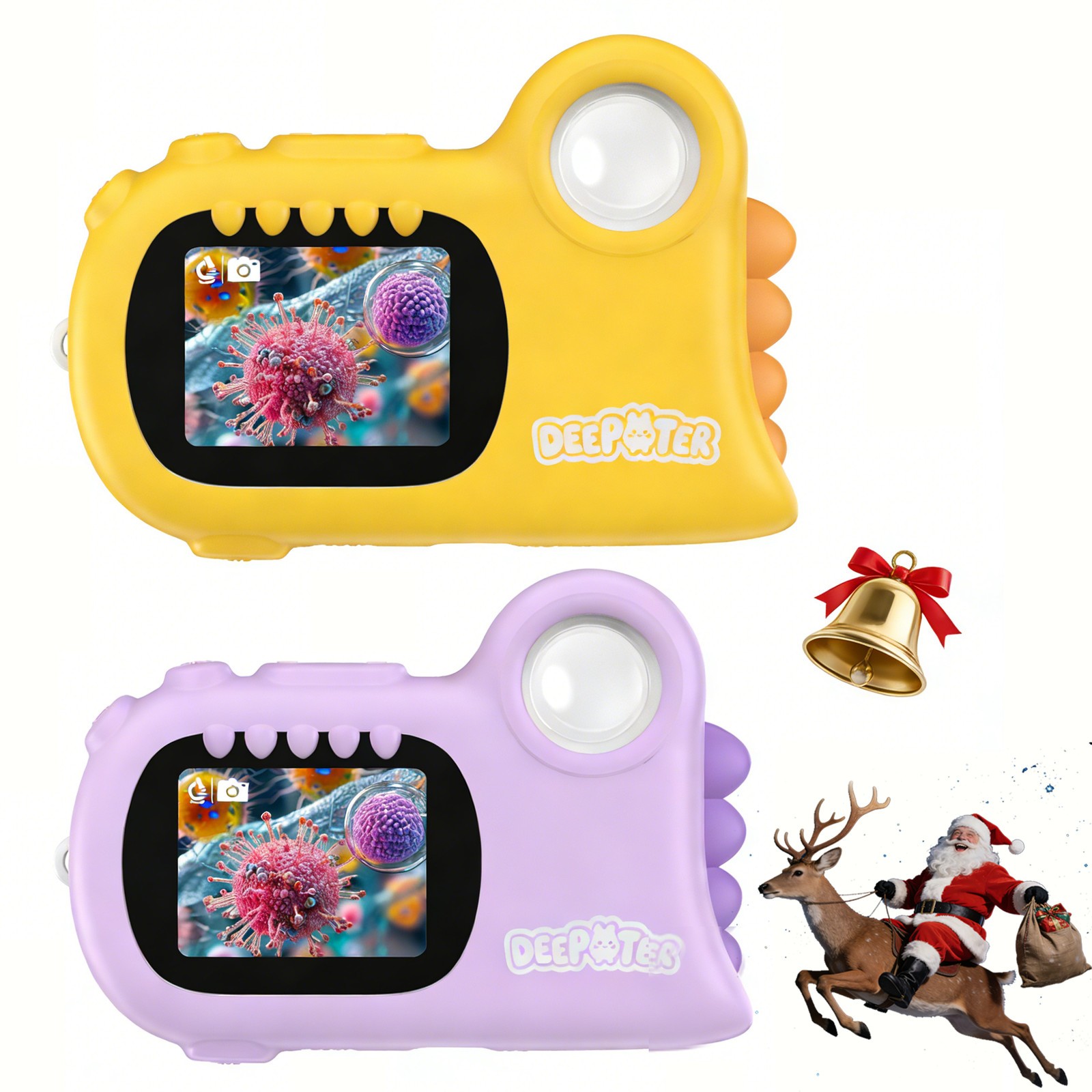 Microscope for Kids: 1000X Handheld Digital Pocket Microscope with 2.0″ IPS Scre