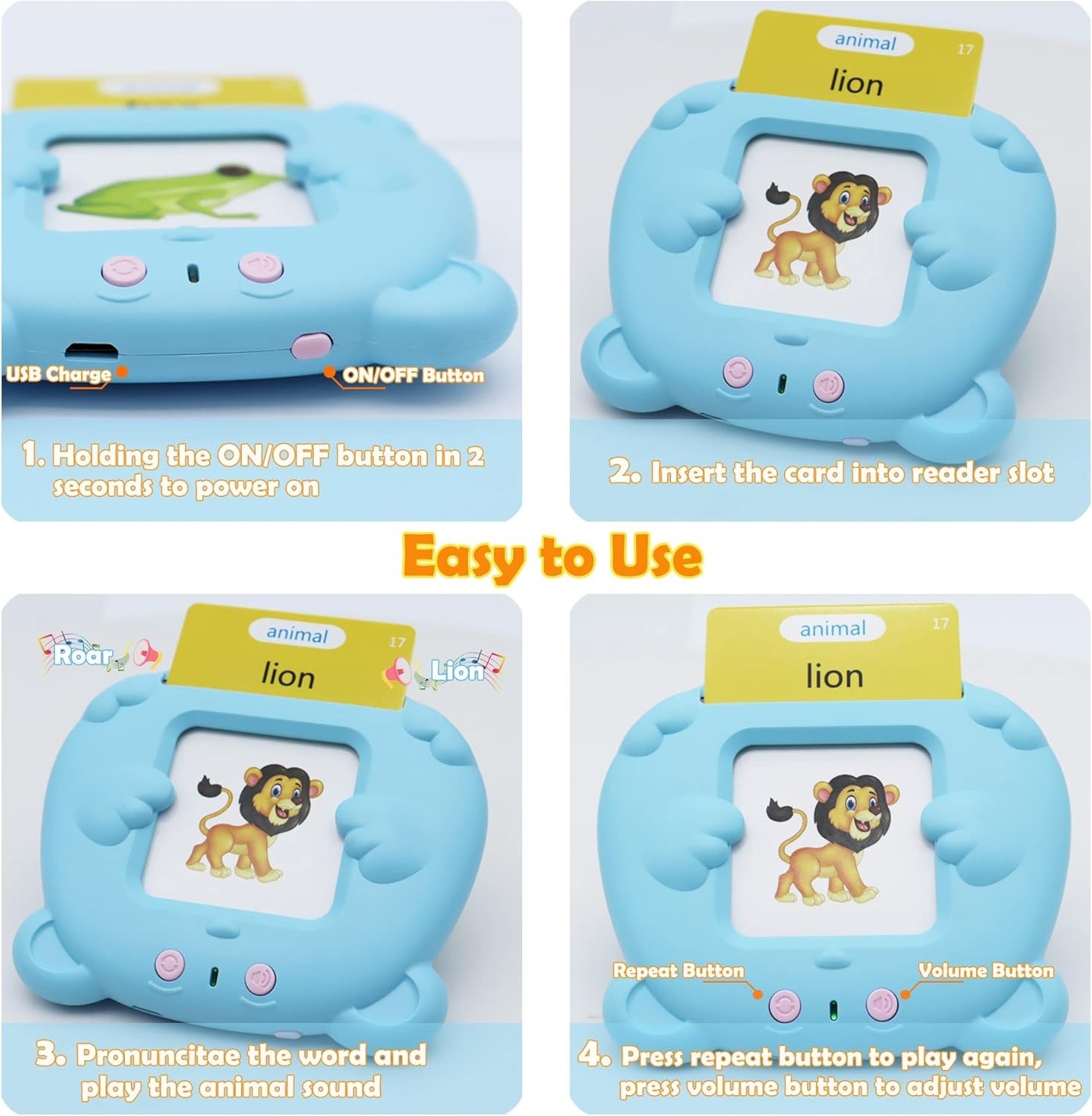 Interactive Speech Buddy Flash Cards: Spanish & English, Perfect for 3-8