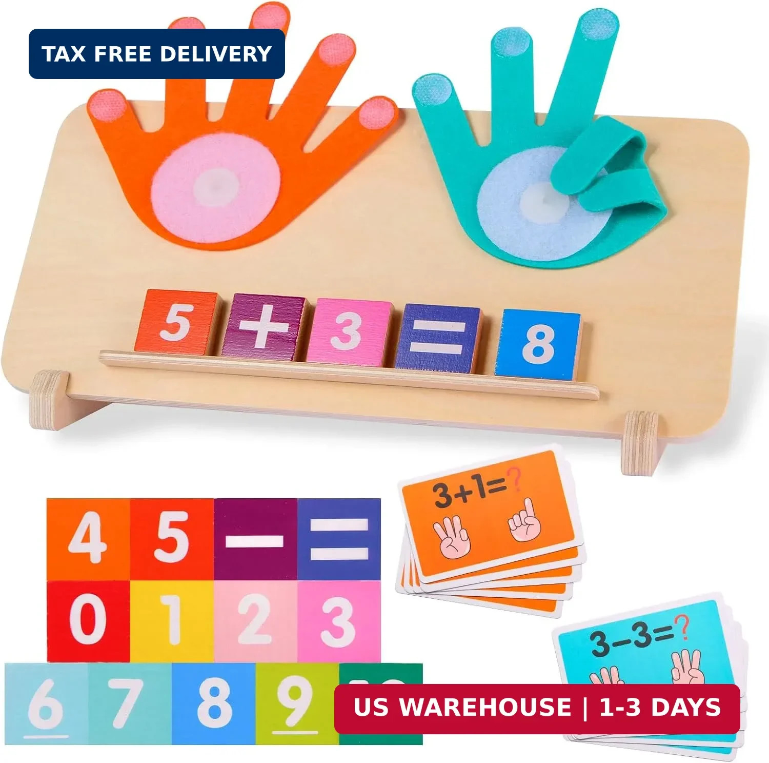 Montessori Toys for 3-5 Year Old, Educational Math Manipulatives Learning Toys f