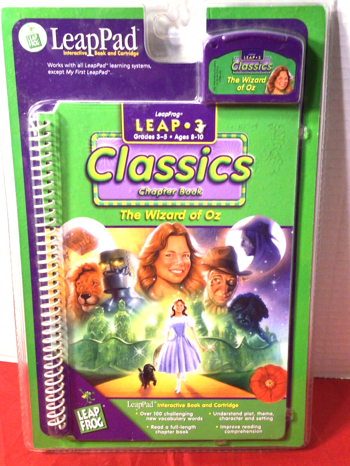 LeapFrog 2001 NEW LeapPad The Wizard of OZ NEW Sealed Book W/Cartridge