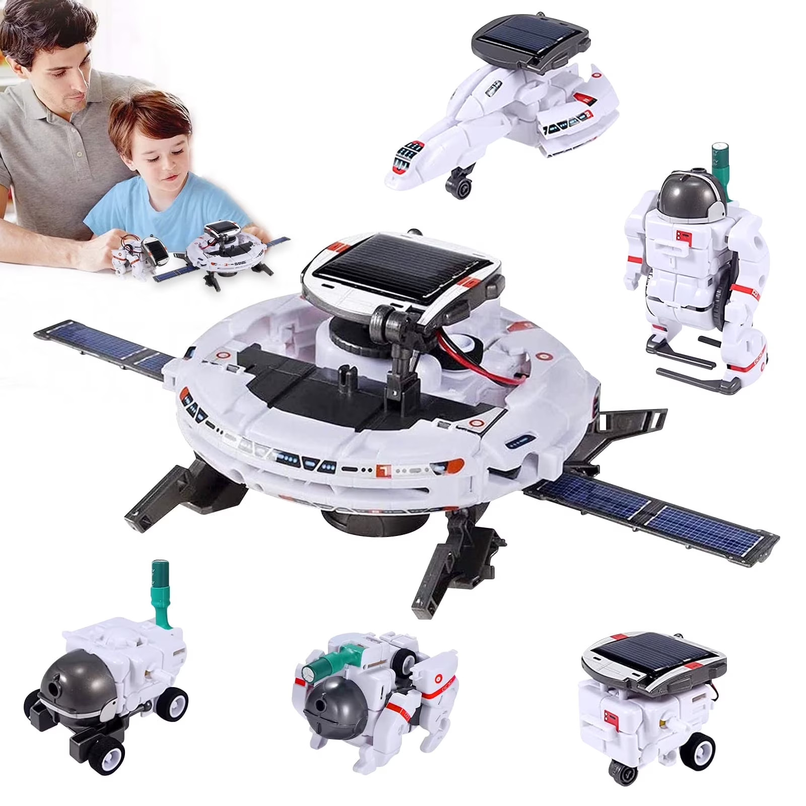 Solar Robot Toys for Kids, STEM Projects 6-In-1 Science Kits DIY Educational Bui