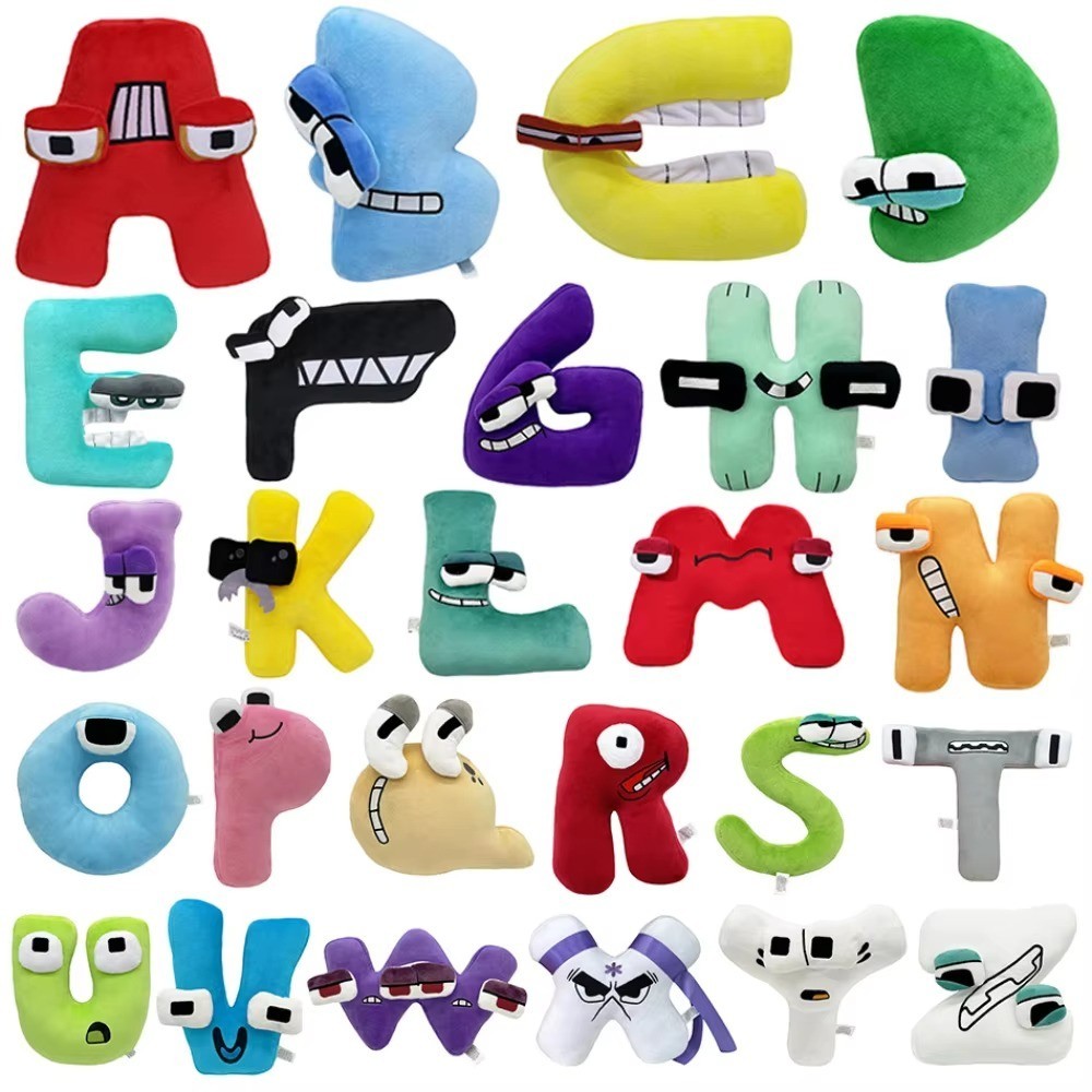 Alphabet Plush Toys A–Z 26PCS Set | Soft Stuffed Letters Learning Toys for Kids