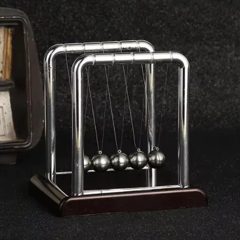 Newton’s Cradle Steel Balance Balls Physics Pendulum Desk Toy Stress Relief Deco