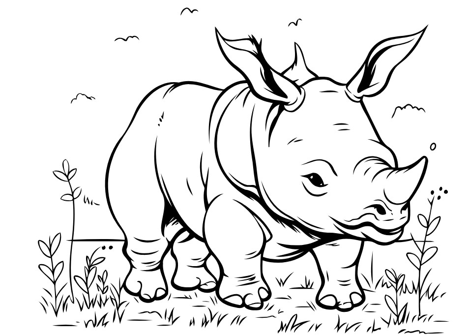 10 Printable Animal Coloring Pages for Kids – Instant Download PDF