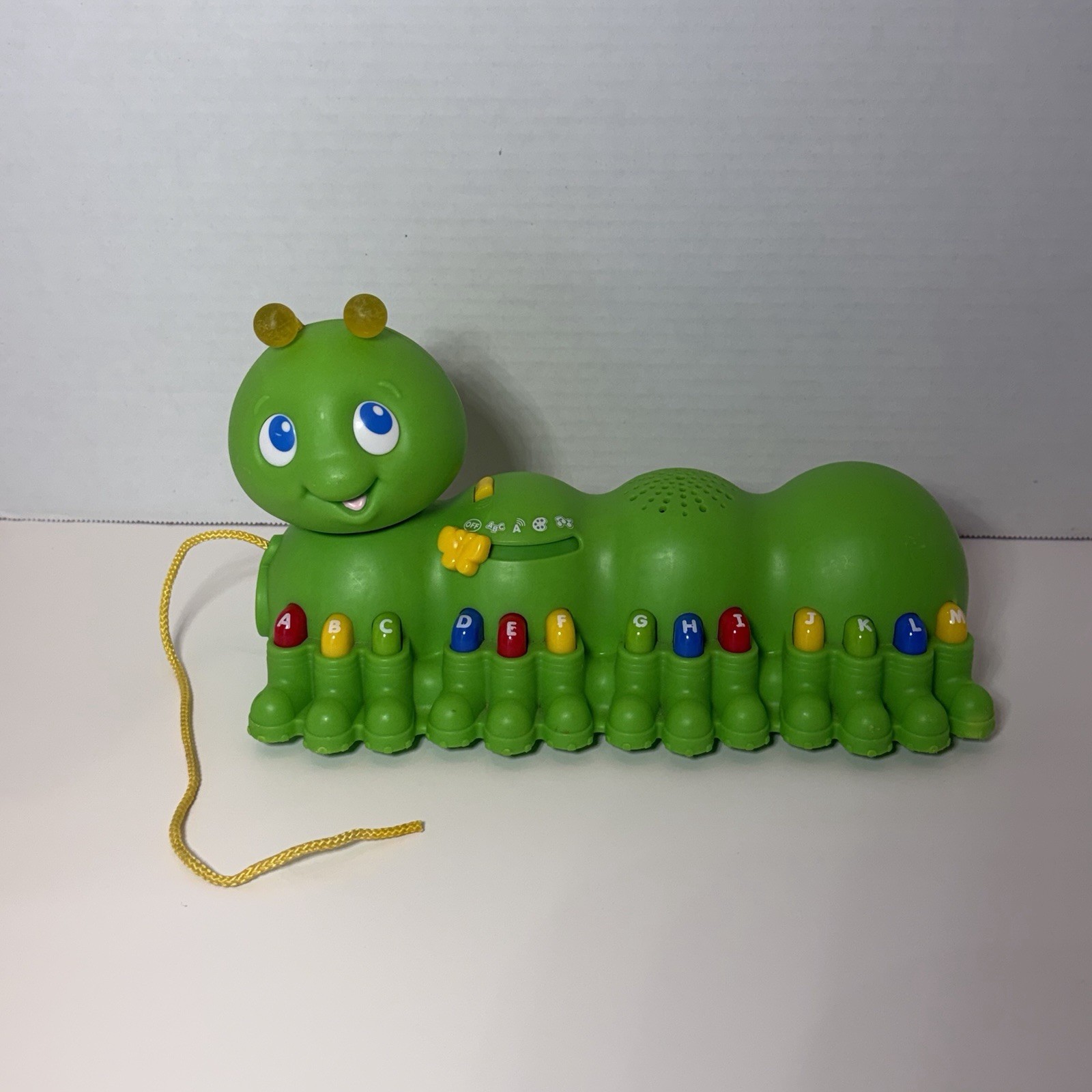 Vintage 2007 Leap Frog Alphabet Pal Green Caterpillar Tested Working