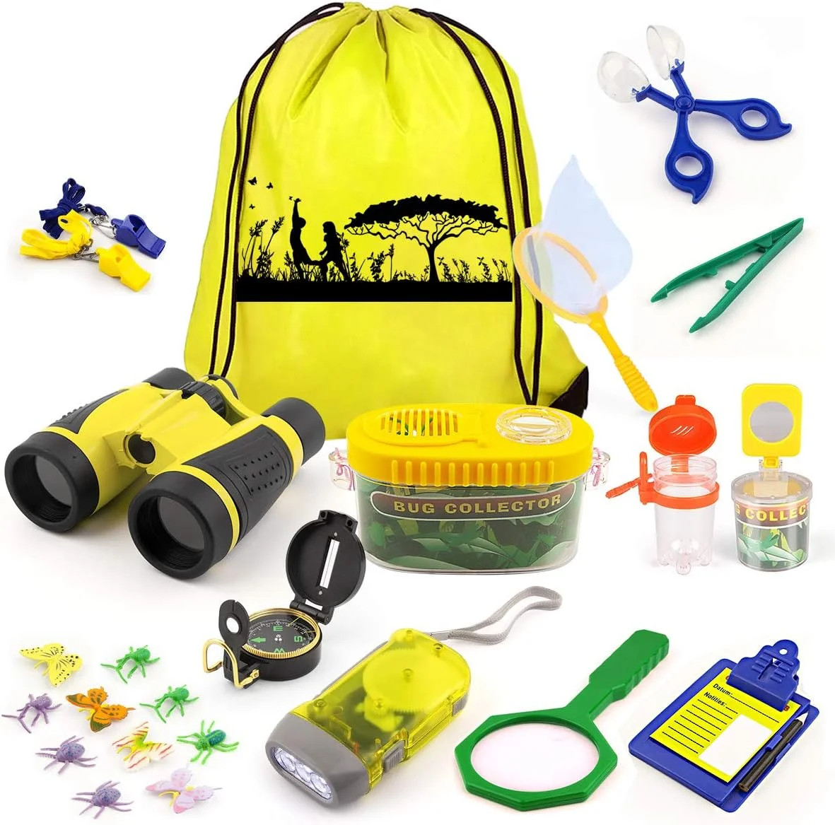24 Pcs Kids Explorer Kit & Bug Catcher Kit for Kids, Outdoor Toys Adventure Camp