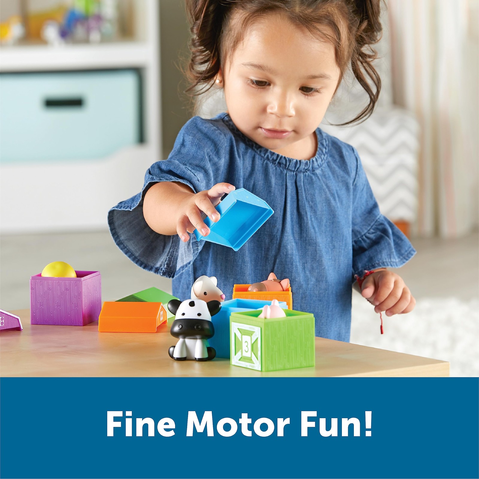 Learning Resources Peekaboo Farm – 6.2 X 10.4 X 2.7 Inches, Multi