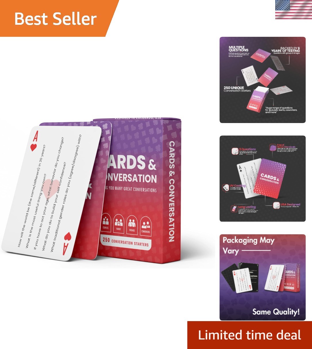 Durable Conversation Starters – 250 Cards for Memorable Talks Anytime, Anywhere