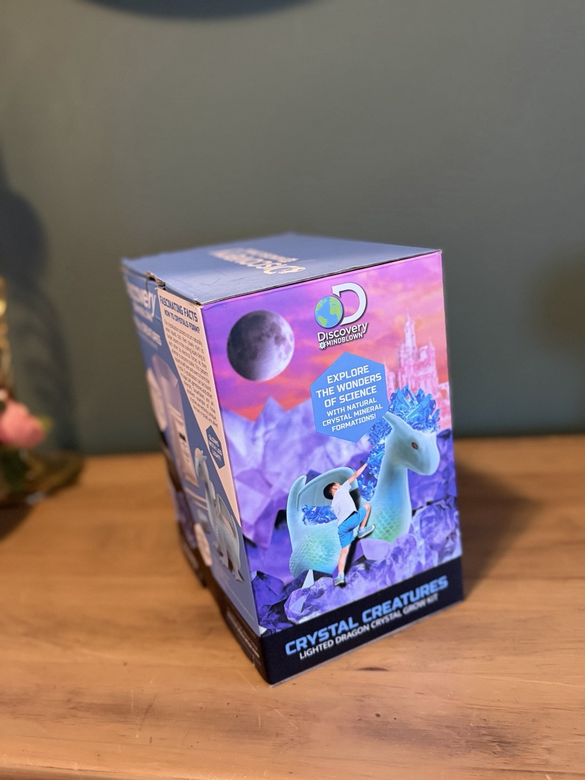 Discovery Mindblown Crystal Creatures Dragon Kit LED STEM Open Box