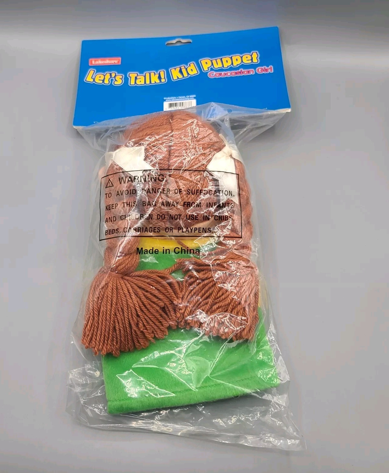 Lakeshore Learning Hand Puppet Caucasian Girl Let’s Talk Pretend Play Sealed