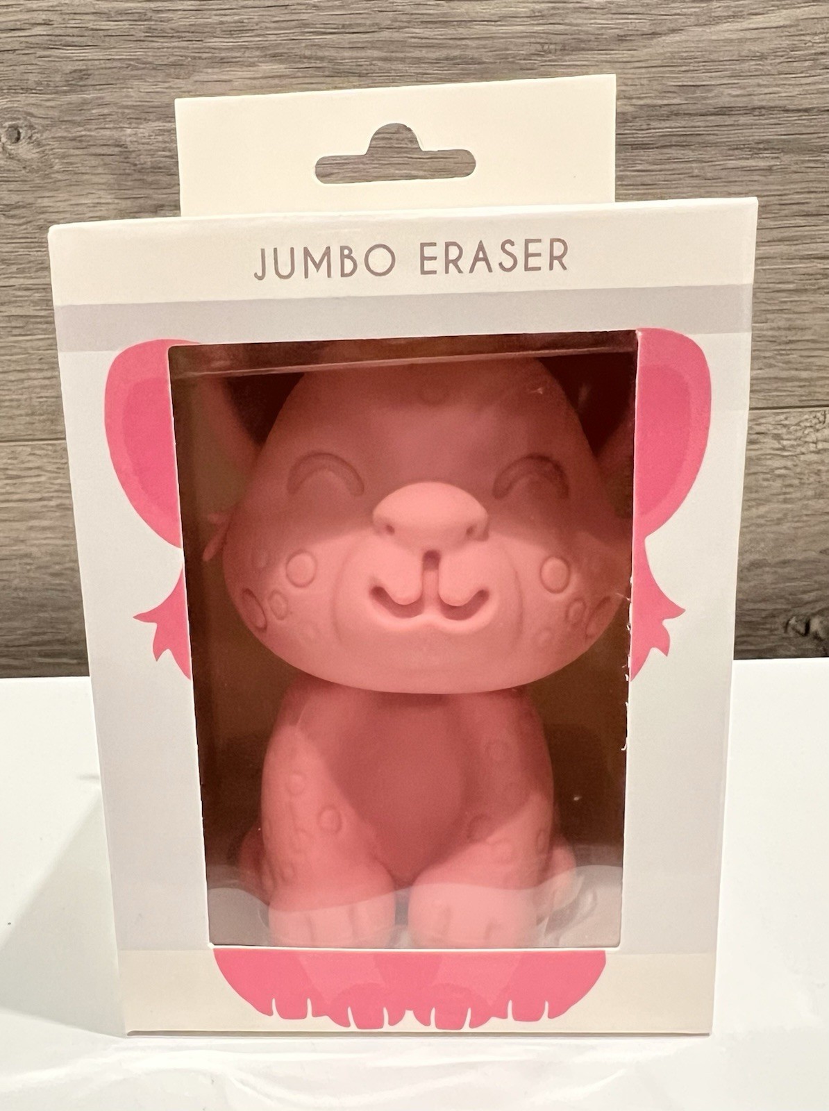 Jumbo Big Baby Leopard Pink Eraser Can Be Disassemble/Reassemble Eraser 4” Tall